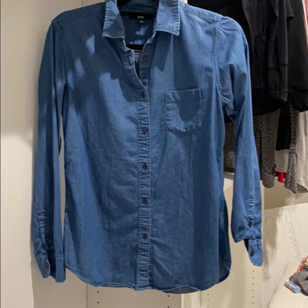 Uniqlo Denim Button Up shirt